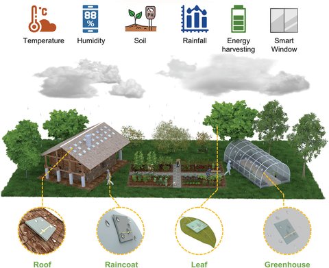 Figure from High-efficiency single-droplet energy harvester for self-sustainable environmental intelligent networks